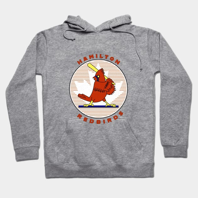 Vintage Hamilton Ontario Redbirds Baseball 1988 Hoodie by LocalZonly